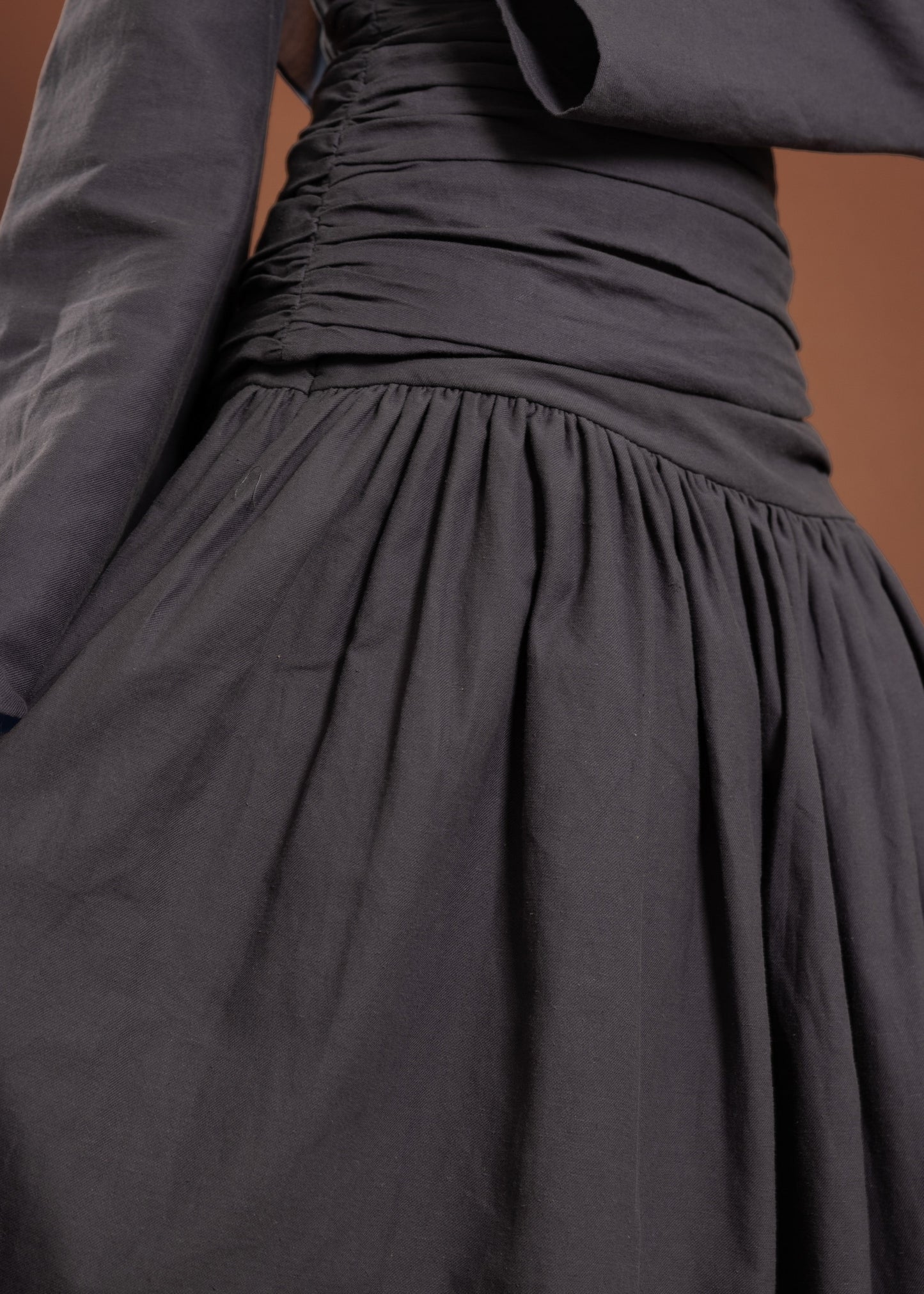 Deep Blue Pleated Skirt