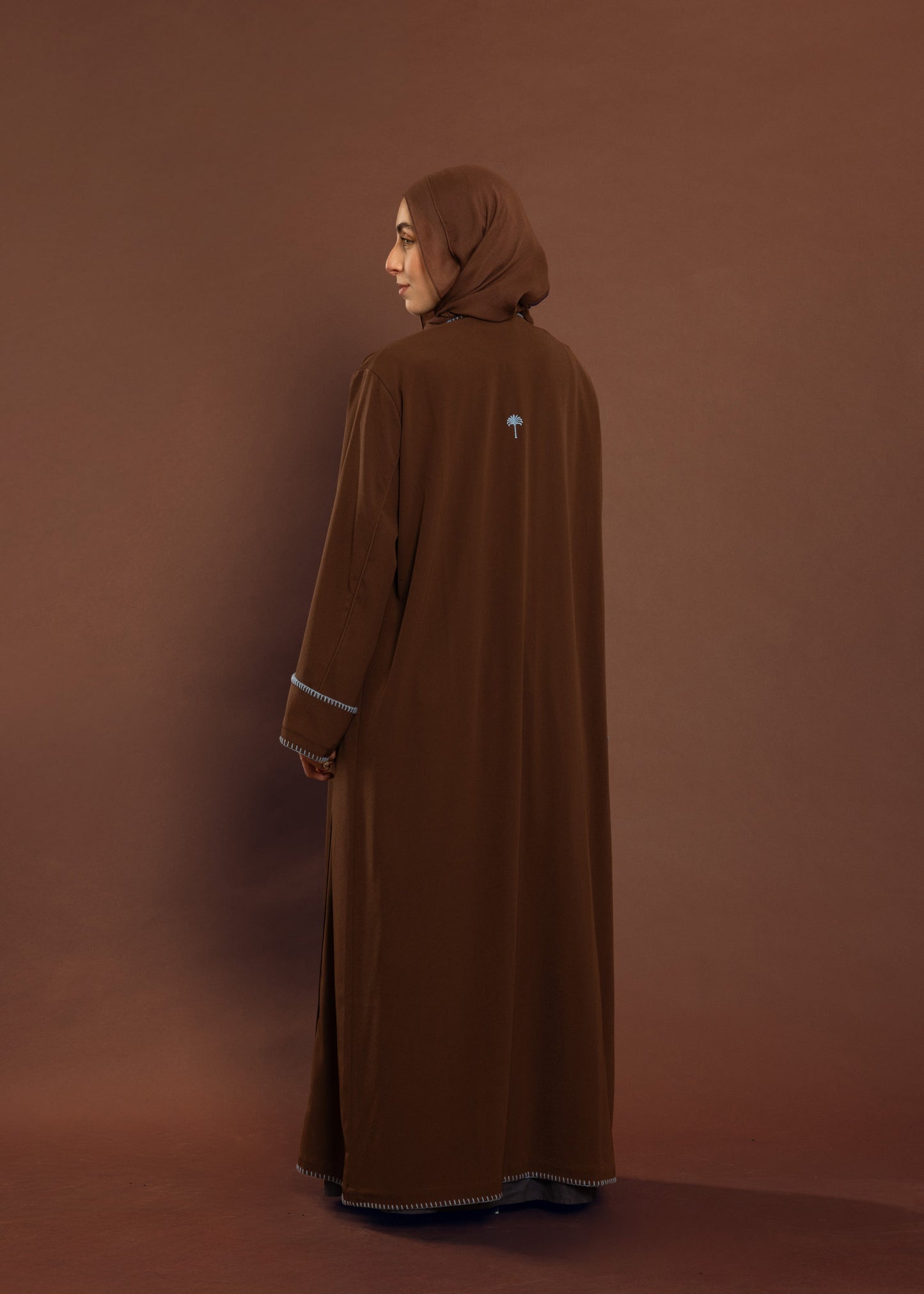 Blue Stitch Abaya