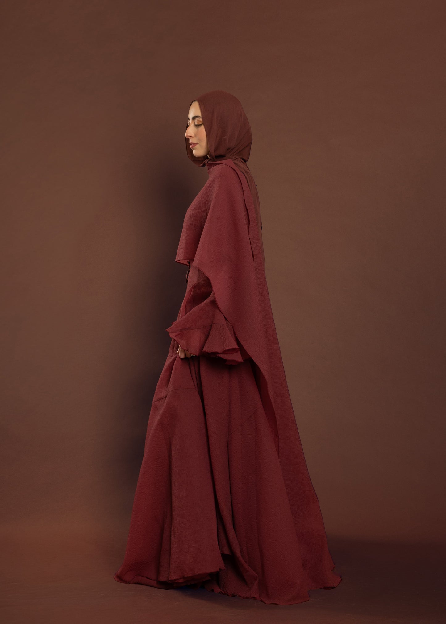 Deep Red Yasmin Gown