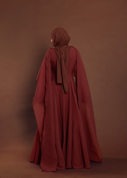 Deep Red Yasmin Gown