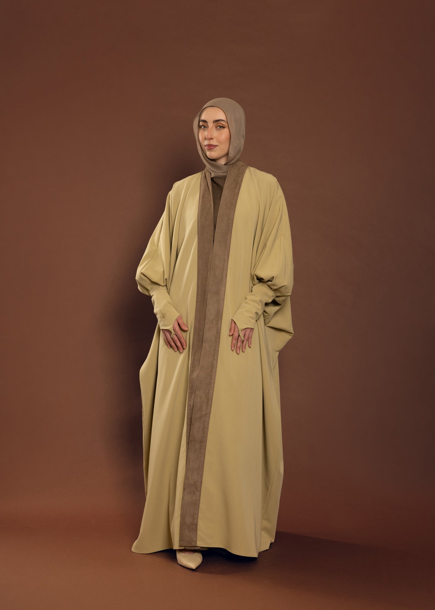 Desert Khaki Loop Abaya