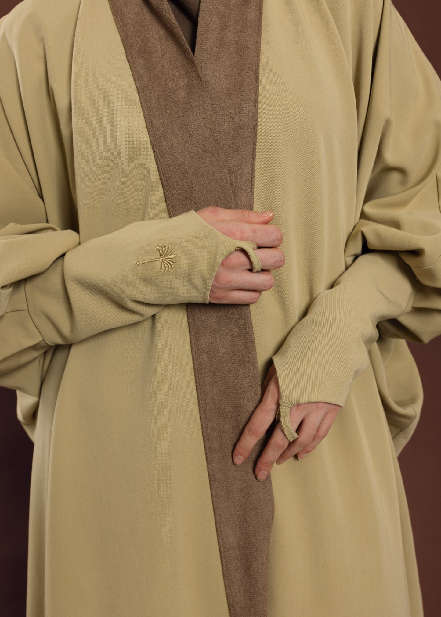 Desert Khaki Loop Abaya