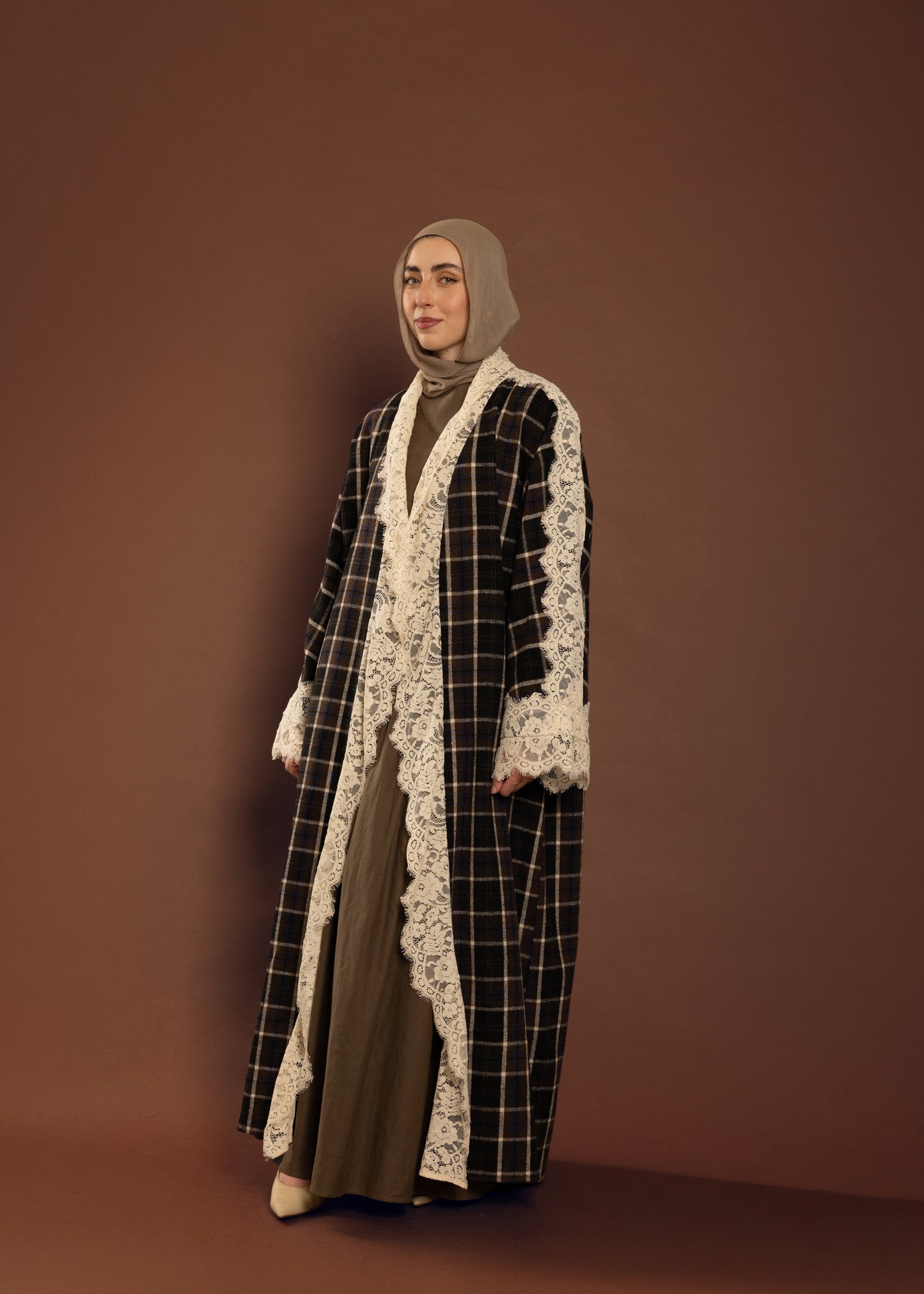 Espresso Lace Abaya