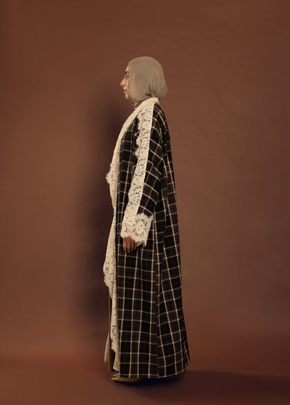 Espresso Lace Abaya