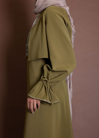 The Olive Beaded Set